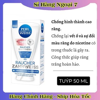 [DATE MỚI NHẤT] Kem đánh răng Perl Weiss Đức 50ml, làm sạch & tẩy trắng răng, mùi thơm của Đức