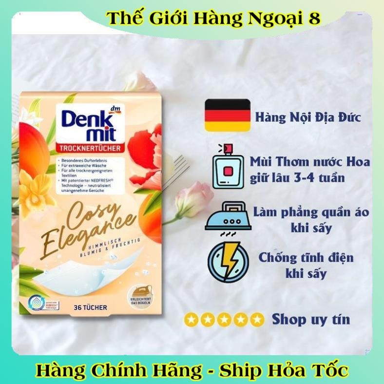 TÚI THƠM TỦ QUẦN ÁO,GIẤY THƠM QUẦN ÁO DENKMIT DÙNG CHO MÁY SẤY, GIẤY THƠM QUẦN ÁO LENORDENKMIT HÀNG CHUẨN ĐỨC