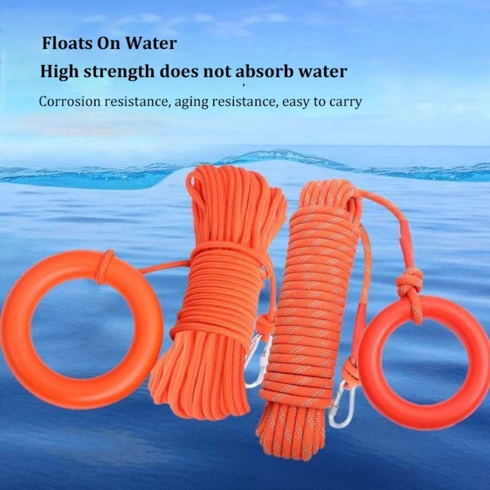 ICUCKO Dây cứu sinh thể thao dưới nước, nhẹ 20m phản quang, bền chắc