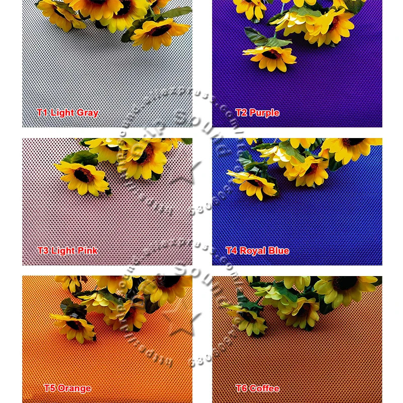 1 Chiếc Dày 1.4x1m Loa Bụi Vải 3D Co Giãn Vải Polyester Âm Thanh Nướng Lưới Bao Lọc Ghế Ô Tô Vải