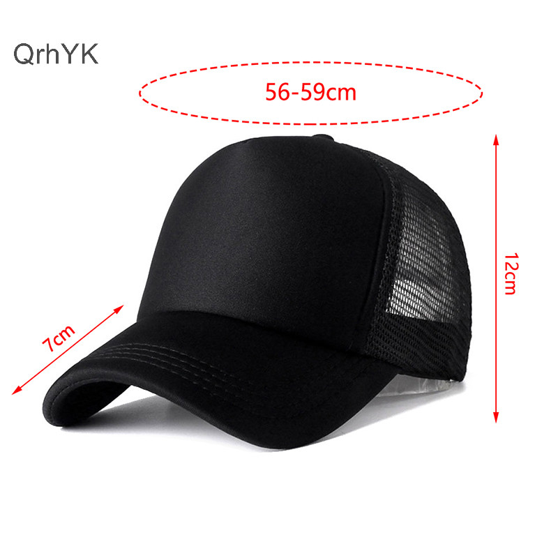 Thời Trang Nhà Máy 1 Chiếc Mũ Unisex Thường Ngày Lưới Trơn Có Thể Điều Chỉnh Bóng Chày Snapback Mũ Dành Cho Nữ Hip Hop Trucker Dạo Phố Bố Nón QrhYK