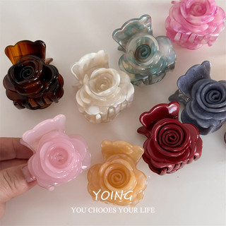 Yoing / Phiên Bản Hàn Quốc Hoa Cao Cấp Acetate Tóc Tươi Ngọt Lấy Kẹp Đơn Giản Cá Mập Kẹp Phụ Kiện Tóc