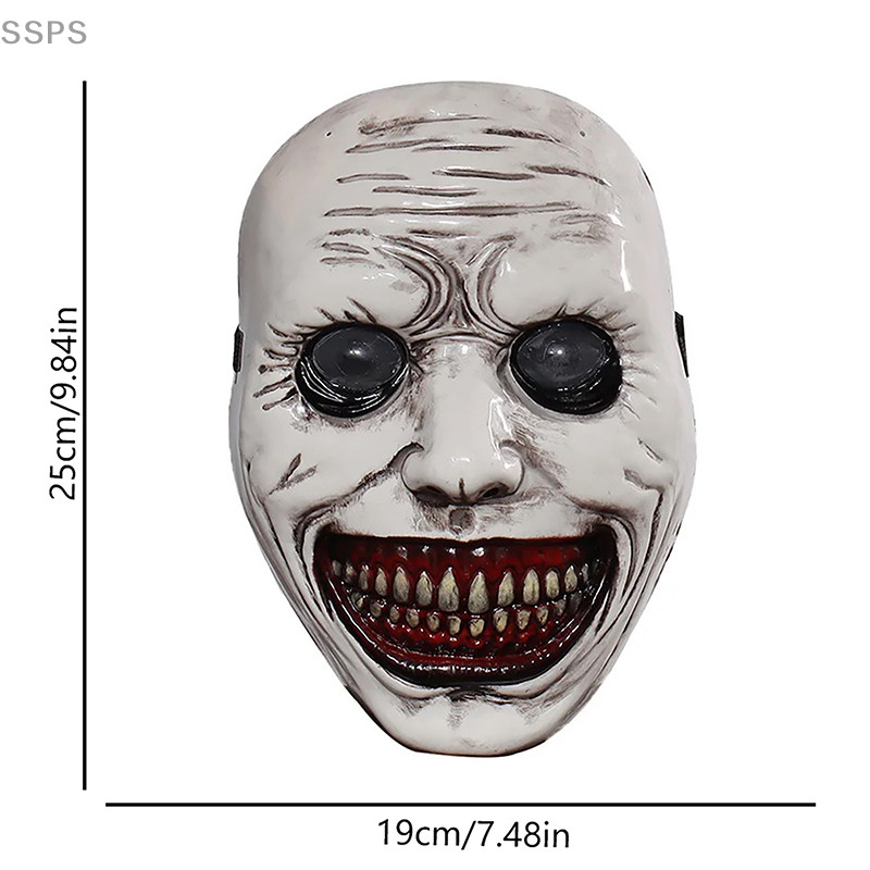 [SSPS] Kinh Dị Kẻ Trừ Quỷ Mặt Cười Mặt nạ Quỷ Cosplay Ác Ma Đáng Sợ Ma Nhựa Mặt nạ Halloween Carnival Trang Phục Đảng Chống Đỡ FAH