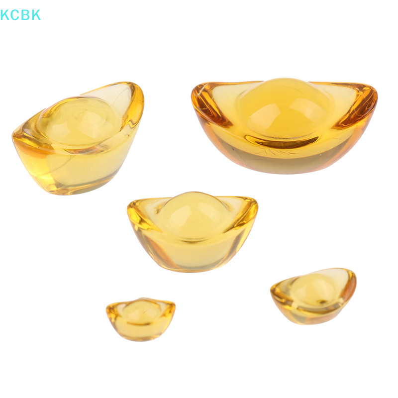 [Kc] 5 Cái Yuanbao Phong Thủy Yuan Bao Thỏi Trang Trí Phước Lành Nhà May Mắn [BK]