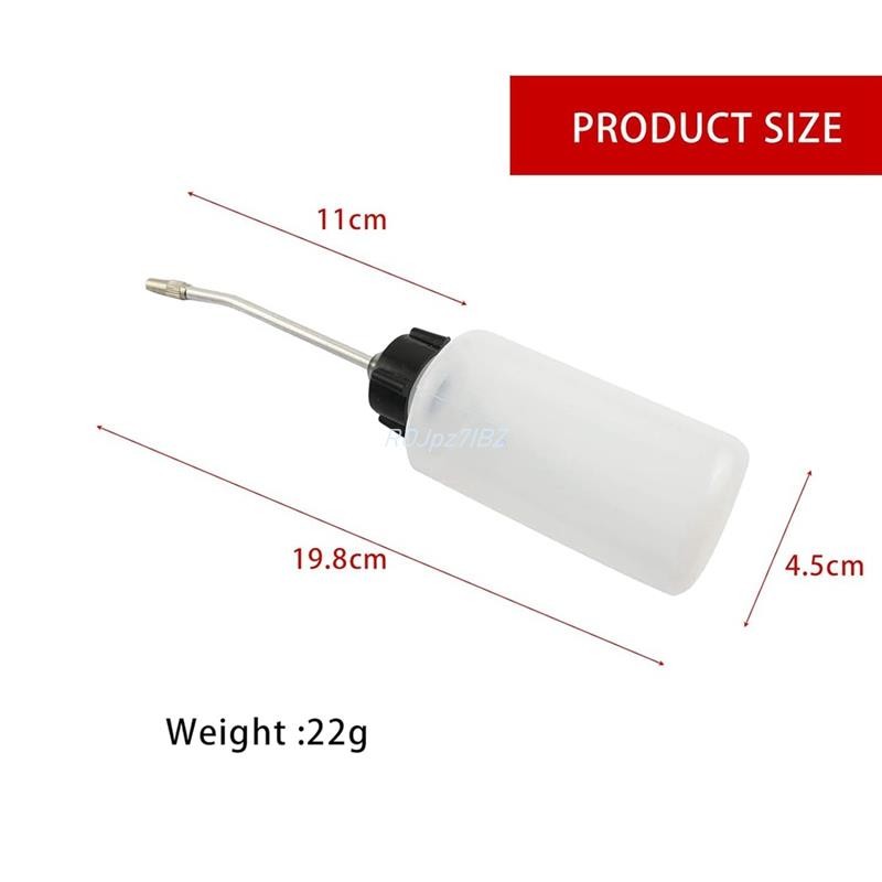Oiler, Bình Đựng Dầu 120ml Có Vòi Góc Dài, Vít Trên Nắp Chai Dầu Vòi Mở Rộng 4 Cái