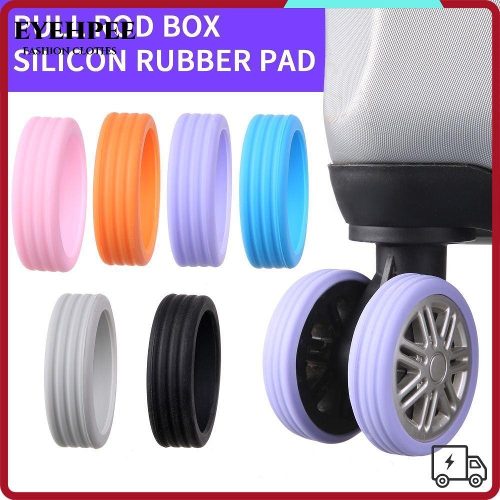 Eyehpee Bộ 4/8 Bánh Xe Silicon Bảo Vệ Vali Giảm Tiếng Ồn Tiện Dụng Khi Đi Du Lịch