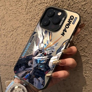 Ốp Điện Thoại Anime Gundam Cho OPPO Reno 12F 11F 10 12 Pro 5G A3X A60 A78 5G Vỏ In Thoáng Mát Laser Acrylic Cứng IMD Giáp Chống Sốc Mờ