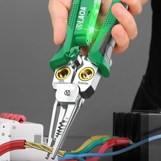 Dây Stripper Crimper Máy cắt cáp khoan 8 trong 1 Máy cắt cáp khoan bằng thép không gỉ Kìm điện đa chức năng cho cáp điện Tước antirtvn