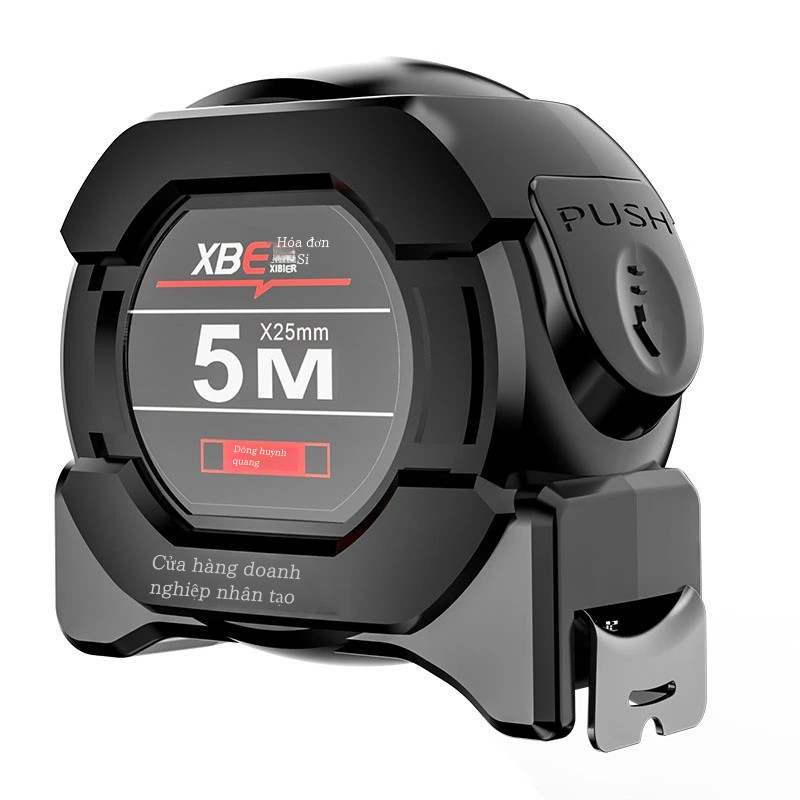 Thước dây huỳnh quang 25MM, tự khóa 5-10 mét mà không bị bật lại, thang đo chính xác, bền và thiết thực