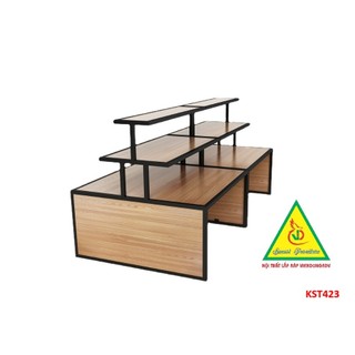 Kệ gỗ trưng bày rau củ quả, sản phẩm, hàng hóa KST423 - NỘI THẤT LẮP RÁP VIENDONGADV