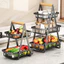 Kệ Đựng Đồ Nhà Bếp Đa Năng 3 Tầng, Giỏ Đựng Gia Vị, Trái Cây, Decor Đa Năng Thép Cacbon Cao Cấp