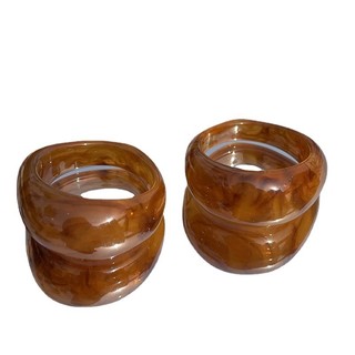 Phong Cách Nhật Bản - Nhẫn, Bông Tai và Mặt Dây Chuyền từ Nhựa Retro, Độc Đáo cho Phụ Kiện Thời Trang