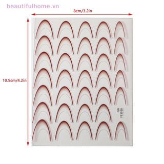 [Beautifulhome] Đề can dán móng tay Gradient kiểu Pháp 3D Mẹo kiểu Pháp Làm móng tay nghệ thuật Gel Thanh trượt trang trí Phụ kiện [làm đẹp]