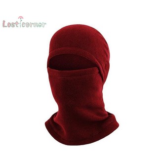 [Lostcorner] Mặt nạ toàn mặt lông cừu mùa đông Balaclava Trượt tuyết nhiệt Khăn quàng cổ Mũ bảo hiểm thể thao Đi xe đạp Đi bộ đường dài Chạy bộ cổ ấm hơn Nam Nữ [Mới]