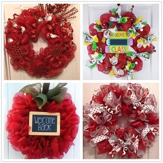 Giáng Sinh Ruy Băng Nơ Xmas Cây Treo Trang Trí Vòng Hoa Trang Trí Đồ Dùng Dự Tiệc DIY
