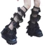 Woke Nữ Ruffle Ren Chân Ấm Hơn Dễ Thương Sheer Lưới Chân Tay Dài Đùi Cao Tất Baggy Còng Chân Bao Boot Tất