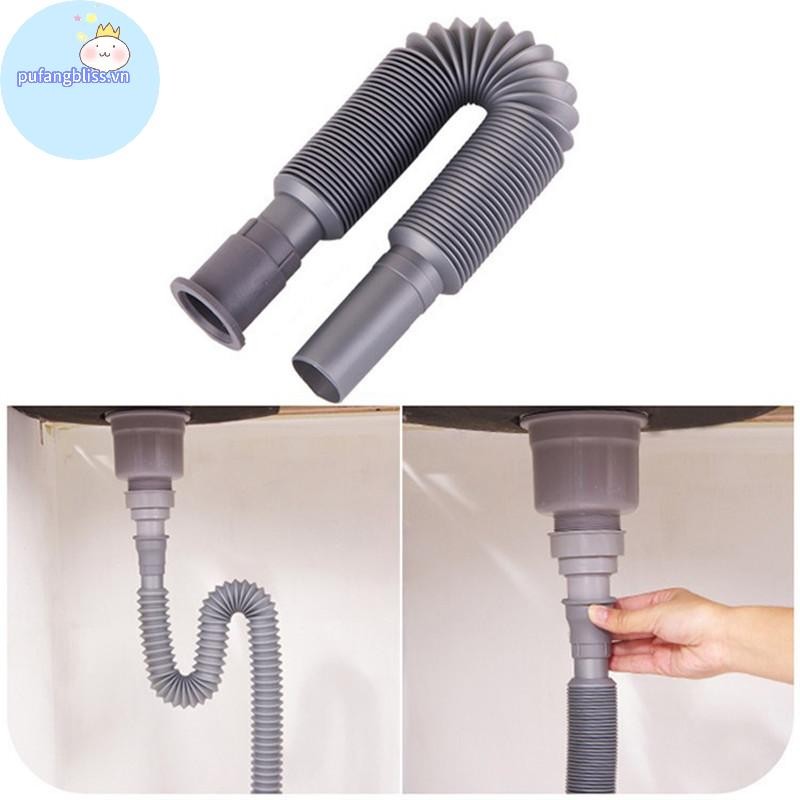 Pufangbliss Ống Nước Linh Hoạt Bồn Rửa Ống Thoát Nước Kéo Dài Khử Mùi Ống Nước Dài Ống Nước Ống Nước VN