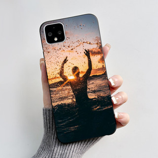 Dành Cho Google Pixel 4 XL Pixel4 Ốp Lưng Mới Nhất 2024 Thiết Kế Hoạt Hình Trái Tim In Hình Trái Tim Silicon Màu Đen Mềm Cho Pixel 4 XL 4XL Vỏ