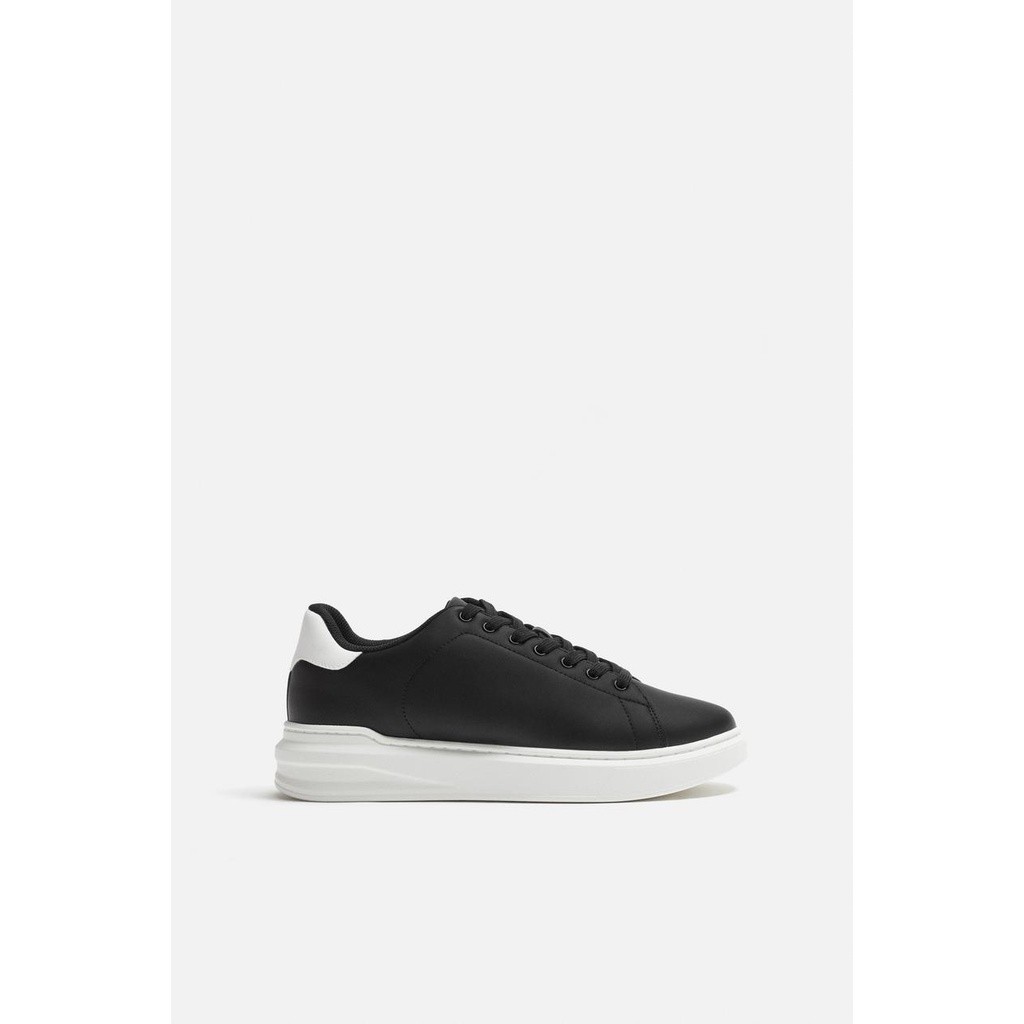 Giày unisex sneaker Zara chính hãng Black Platform - Dáng đế dày Đen