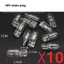 GUSTAVA 10 Phụ Kiện Xe Đạp Điện, Bóng Đèn Xe Máy Thủy Tinh 12v 48v, Bóng Đèn Cắm Trắng / Đỏ Chất Lượng Cao Phụ Kiện Xe Đạp Điện