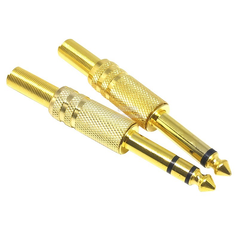 6.35MM Micro Ba Lõi / Hai Lõi Lớn 6.5MM Đầu Nối Âm Thanh Micro Hàn Mono / Dual Kênh Stereo