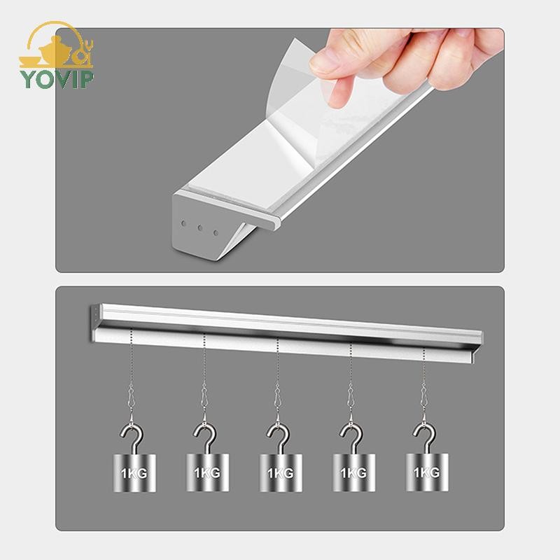 YOVIP 20 / 30 / 40 / 50cm Thẻ Hóa Đơn Giá Treo Thanh Nhà Bếp Đặt Hàng Giá Đỡ Tài Liệu Dụng Cụ Nhà Bếp Vé Kẹp Giấy Tổ Chức VN