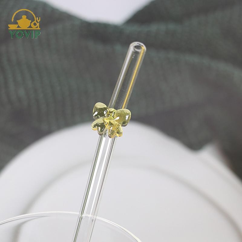 YOVIP 1 8mm, Ống Hút Uống Có Thể Tái Sử Dụng Dễ Thương Ống Hút Chịu Nhiệt Cho Tiệc Lễ Hội Tiệc Cưới Cocktail Bar Bãi Biển VN