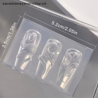 [savemoneyeveryday] 1 / 3 Chiếc Khuôn Khắc Silicon Móng Tay 3D Rắn DIY Trang Trí Móng Tay Nghệ Thuật Làm Đẹp Móng Tay Charm Khuôn Silicon Móng Tay Sản Phẩm Móng Tay [vn]