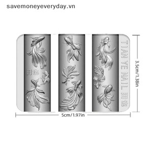[savemoneyeveryday] 3D Silicone Mềm Móng Tay Đại Dương Nàng Tiên Cá Mẫu Móng Tay Nghệ Thuật Khuôn Cá Vàng Koi NútCarves Bản Mẫu Hoạt Hình Cho Móng Tay Phụ Kiện DIY [vn]