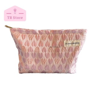 Túi Đựng Mỹ Phẩm Họa Tiết Tim Kích Thước Lớn - Tiện Lợi Cho Du Lịch