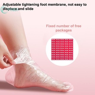 Chenlongshang 100 Chiếc Trong Suốt Dùng Một Lần Túi Chân Detox SPA Covers PE Nhựa Chân Phim Ngăn Ngừa Nhiễm Trùng Chapped Chăm Sóc Bàn Chân Dụng Cụ Làm Móng Chân EN