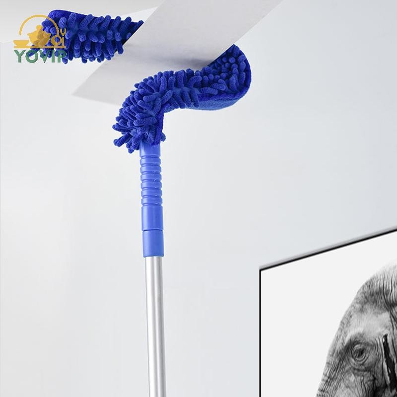 YOVIP Quạt Trần Microfiber Lưỡi Lau Bụi Bộ Có Thể Tháo Rời Linh Hoạt Cobweb Dusterer Quạt Trần Cao Loại Bỏ Bụi Bụi VN