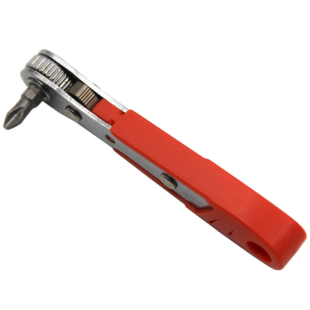 【24H】 Tua Vít Góc Phải Ratchet – Tay Cầm Ngắn, Đầu Từ, Dễ Dàng Tháo Lắp
