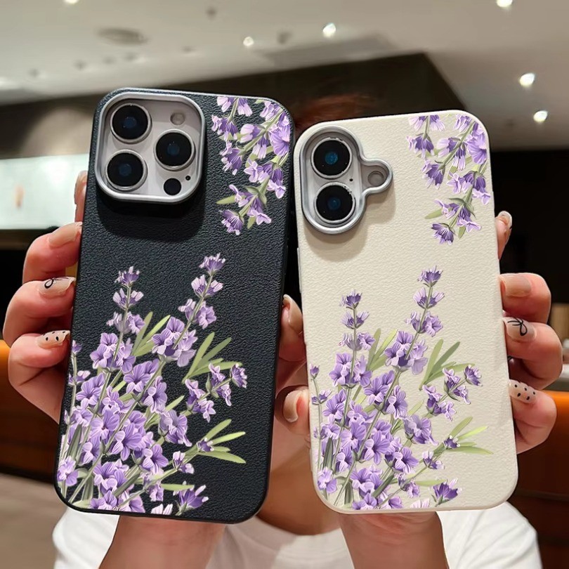 Ốp Điện Thoại Họa Tiết Hoa Oải Hương Cho OPPO A5X A5Pro A3Pro A98 A80 A73 A93 A95 A94 A74 A54 A31 2020 A78 A58 Bảo Vệ Ống Kính Chống Sốc
