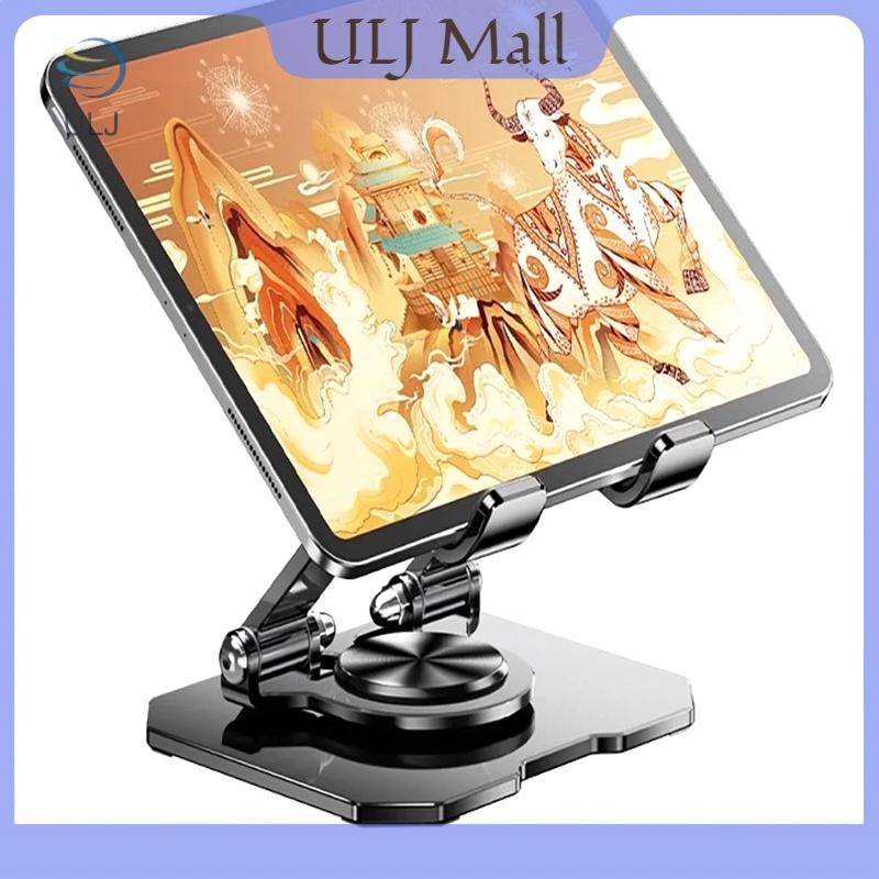 ULJ 360° Giá đỡ máy tính bảng xoay có thể gập lại có thể điều chỉnh Giá đỡ máy tính để bàn có thể điều chỉnh cho máy tính bảng Pro / Air / Laptop 4,7-12 Inch.