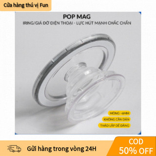【COD】Giá đỡ Magsafe Popsocket trong suốt gập gọn, dùng cho iPhone, máy đọc sách, lực hít từ tính mạnh