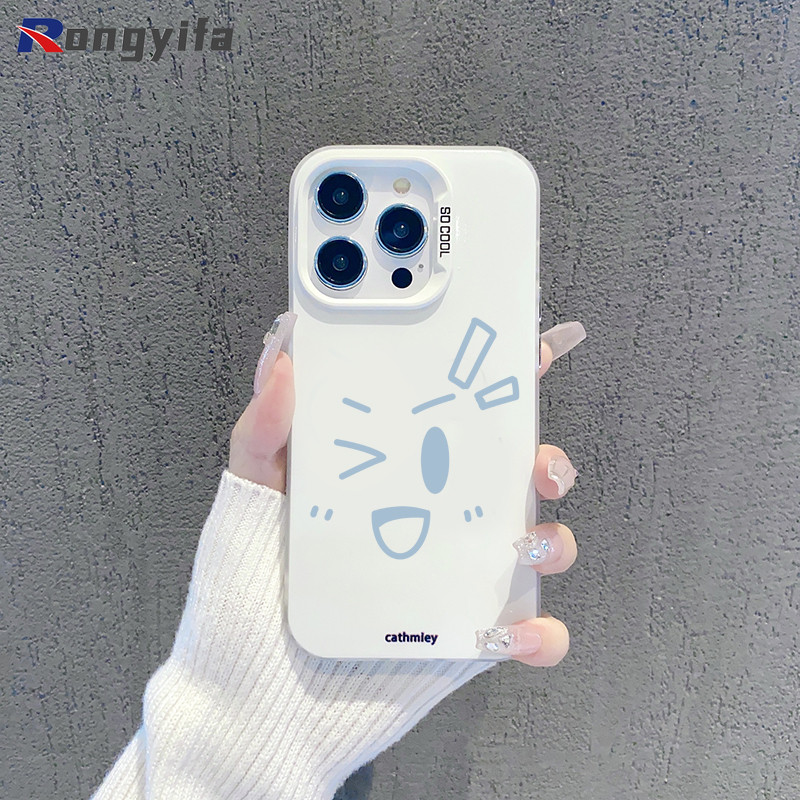 Ốp điện thoại biểu cảm sáng tạo ngộ nghĩnh cho Samsung Galaxy S25 Edge S24 S23 S22 S21 S20 Plus Ultra Lite FE S25 + S24 + S23 + S22 + S21 + S20 + Vỏ điện thoại hoạt hình Cặp đôi dễ thương Ốp lưng mờ