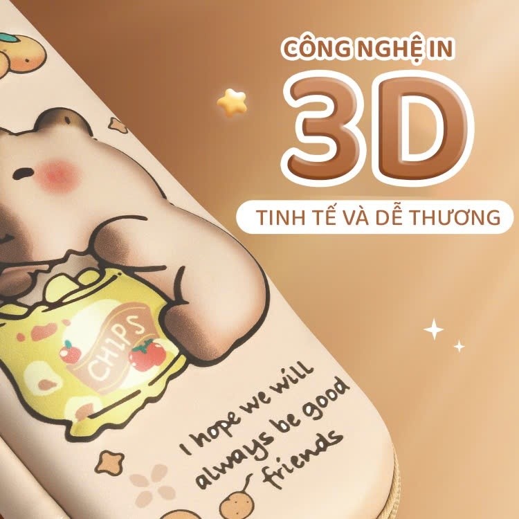 "Hộp Bút Học Sinh In 3D Độc Đáo - Hộp Đựng Bút Có Ngăn Kéo Tiện Lợi, Thiết Kế Hoạt Hình Cute Cho Bé  "