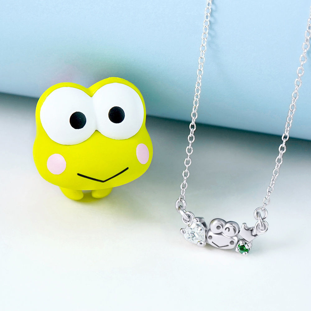 Niche Original Big-Eyed Ếch keroppi Kerobi Vòng Cổ ins Cùng Phong Cách Thời Trang Tinh Tế Bạn Bè
