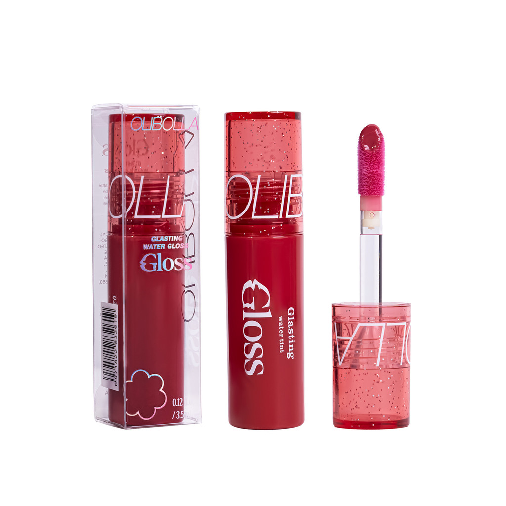 Streamer Gương Lip Glaze Đầu Bàn Chải Lớn Nước Bóng Môi Dưỡng Ẩm Son Bóng Giả Mặt Son Môi