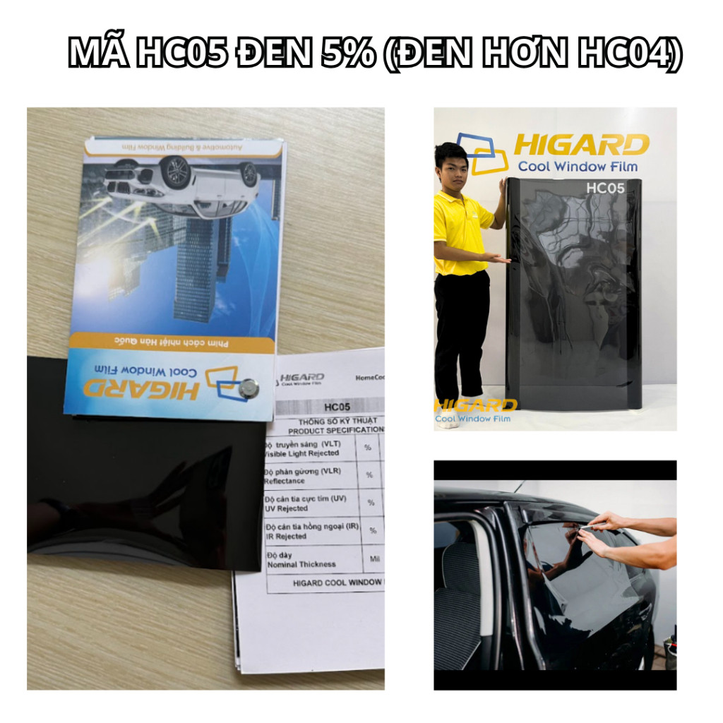 PHIM CÁCH NHIỆT Ô TÔ VF3, VF5, VF6, VF7, VF8 – CẢN TIA UV 99%, CHỐNG NẮNG CÁCH NHIỆT CAO