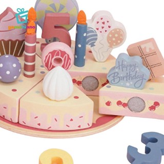 Gamchiano Bánh Sinh Nhật Đồ Chơi Nhà Bếp Playset Thủ Công Phát Triển Nhận Thức Kỹ Thuật Số Vai Trò Chơi Lễ Kỷ Niệm Trang Trí Tiệc Cho Bé Gái