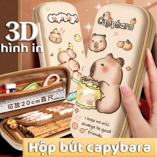 Túi Bút In Hình 3D Có Ngăn Kéo - Hộp Bút Đáng Yêu Cho Bé Trai/Bé Gái, Dụng Cụ Học Tập Ngăn Nắp