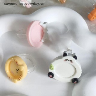 [savemoneyeveryday] 1 Cái Thiết Kế Mới Bảng Sơn Nhẫn Nhựa Dễ Thương Di Động Ins Gió Bảng Ngón Tay Dễ Thương Tông Màu Dụng Cụ Làm Móng Đồ Dùng Nghệ Thuật [vn]