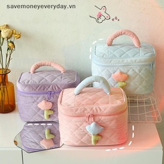 [savemoneyeveryday] Túi đựng hoa thời trang dành cho nữ Túi đựng mỹ phẩm du lịch dung tích lớn Túi dây kéo Túi đựng đồ di động Dụng cụ trang điểm [vn]