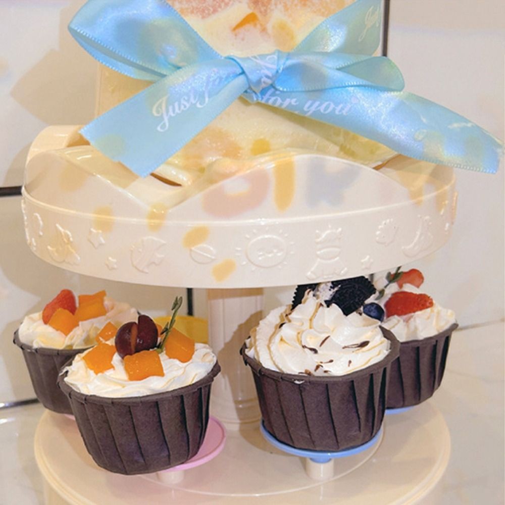 Máy làm bánh xoay tự động AWNGD, Giá đỡ bánh cupcake âm nhạc, Giá đỡ bánh cupcake sáng tạo Macarons Món tráng miệng Giá để bàn xoay Trang trí tiệc sinh nhật