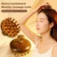 Lược Massage bằng gỗ đa chức năng Máy mát xa da đầu Gỗ đàn hương tự nhiên Răng tròn Guasha Máy mát xa cơ thể cạo {VN}