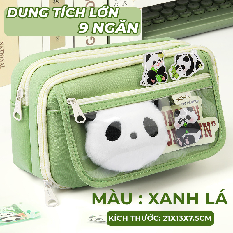 Túi Bút Cỡ Lớn Siêu Bền Đẹp - Túi Đựng Bút Học Sinh Nhiều Ngăn, Dung Tích Lớn Phong Cách Đơn Giản