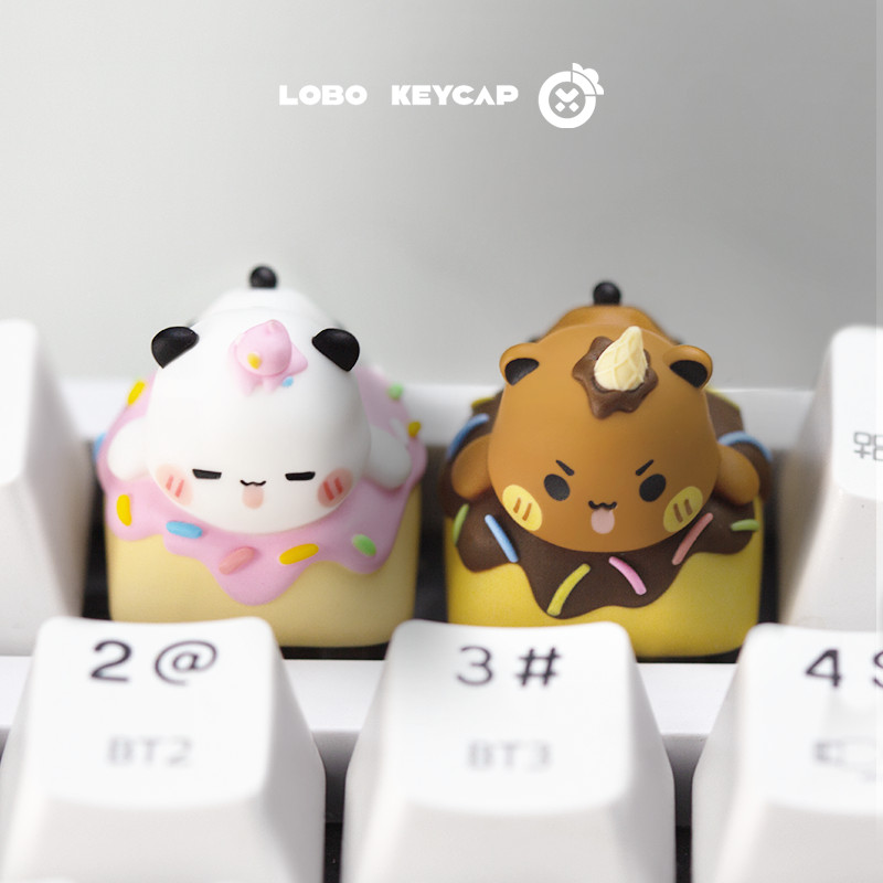 YIER BUBU Panda Keycap Dễ Thương MX Switch 3D Cơ Nhựa Keycaps ESC DIY ...