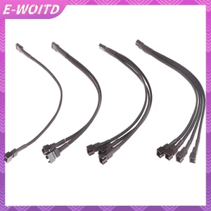 E-woitd 1 Cáp Chia Quạt 4pin Cáp Chuyển Đổi 1 Đến 1 2 3 4 Máy Tính CPU Quạt Chia PC Quạt Nối Dài Cáp Nguồn Phụ Kiện HNVN